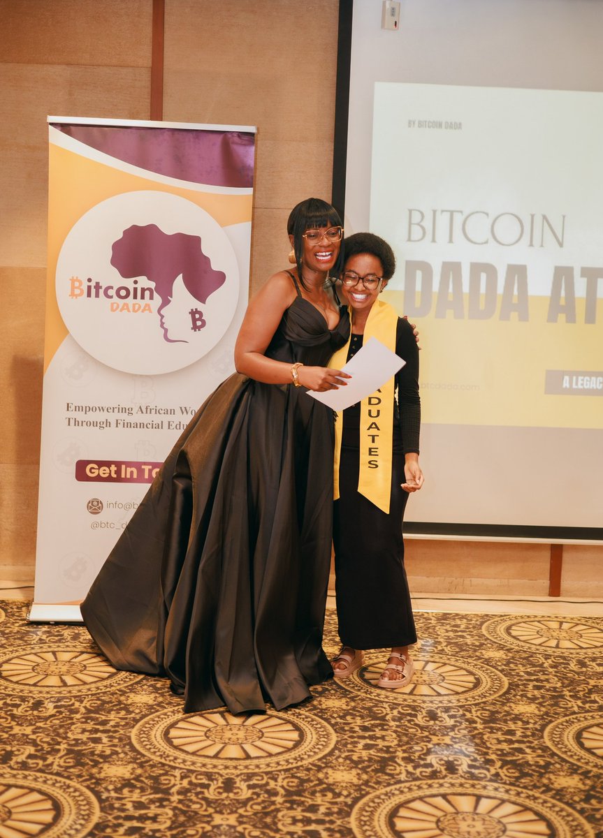 btc_dada's tweet photo. Our Operations Manager @wandiology also took us through the impact Bitcoin Dada has created over the last four years — from the thousands of women trained across Africa to the communities, programs, and opportunities that continue to emerge through this work.

And of course, one of the most beautiful moments was watching graduates walk up to receive their certificates, a reminder that every class attended, every late night, every challenge, and every moment of doubt was worth it.
3/n