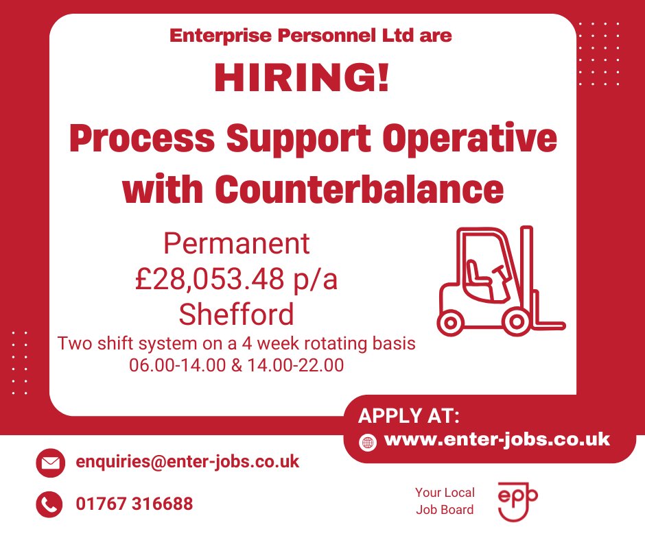 EnterJobs's tweet photo. Enterprise Personnel are seeking process support operatives to join their clients team. You will be assisting with various tasks to ensure the smooth operations of the organisation. You will provide support to team members, maintain cleanliness and organisation. https://t.co/sjxg1gmi9x