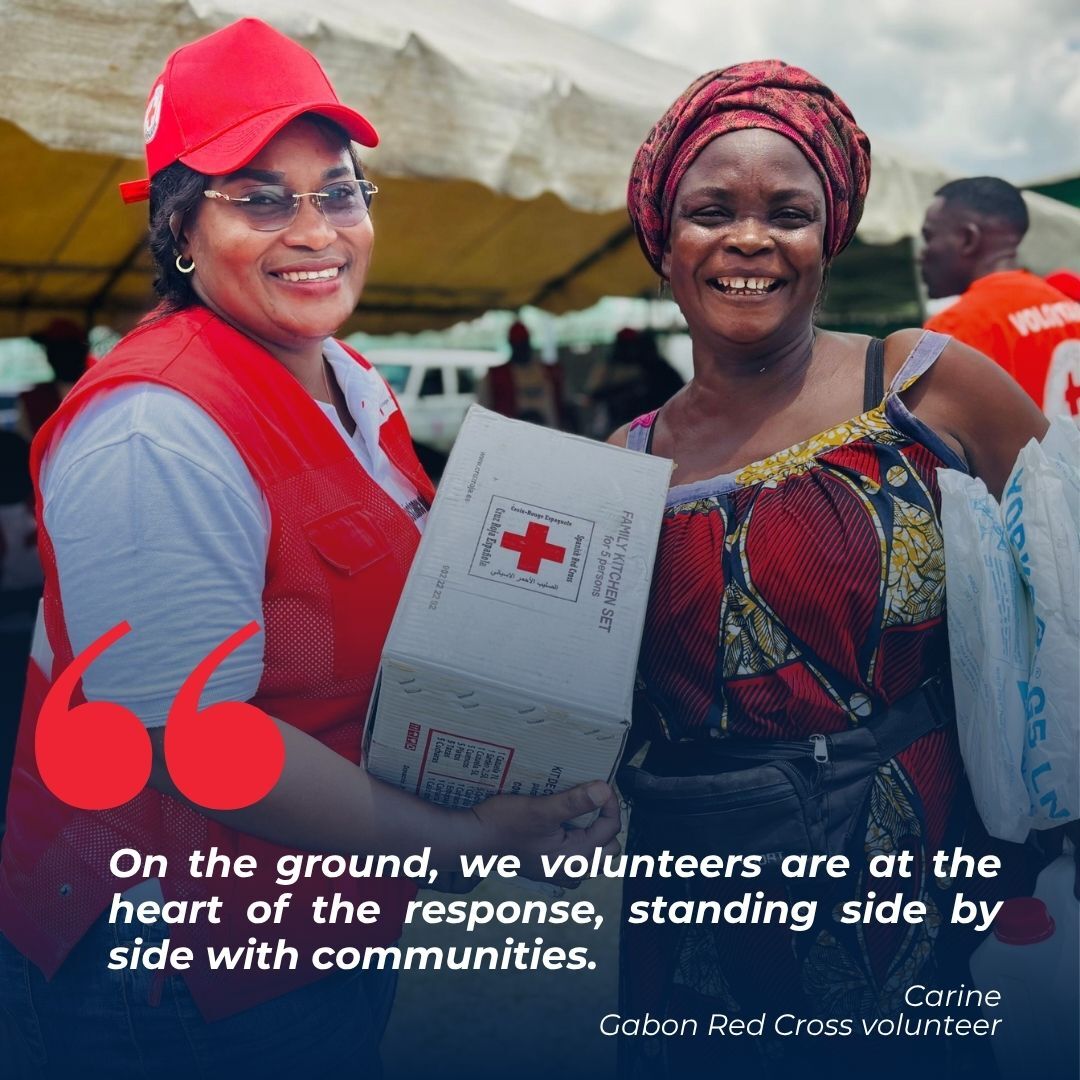 IFRCAfrica's tweet photo. Imagine losing your roof overnight and being afraid every time the wind blows. 

This is what families in Gabon were going through until Carine and her fellow @CroixGabonaise volunteers, with support from @IFRC_DREF , brought relief and hope.

Find out how 👉🏾 https://t.co/SOiSXCRfz1