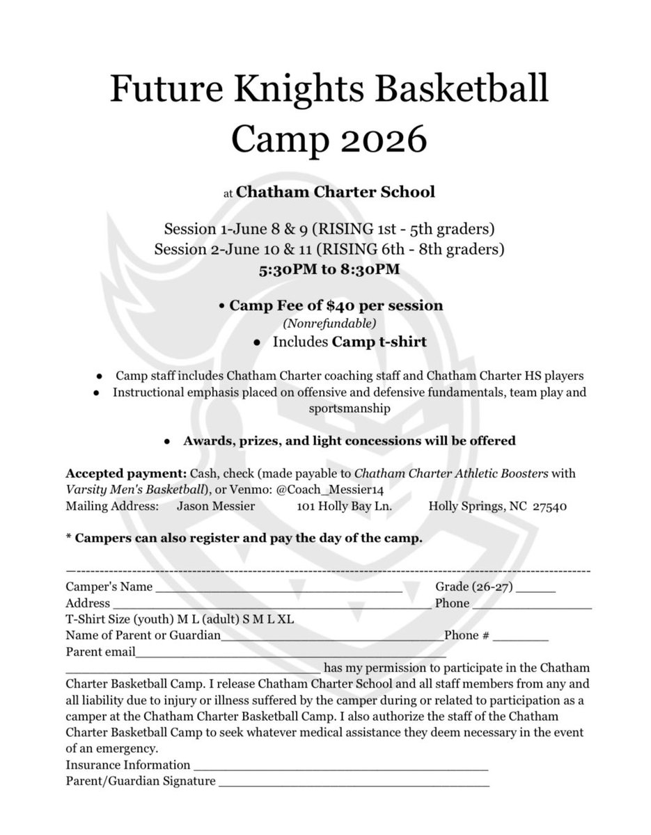 CCKnightsSports's tweet photo. Miss school already? Good news - summer camps and workouts are here to keep the fun (and the sweat) going all summer long!! Whether you’re trying to sharpen your skills, see friends, or just get out of the house, we’ve got plenty going on! Stay involved! Stay active! ⚔️ https://t.co/SlxiusjE23
