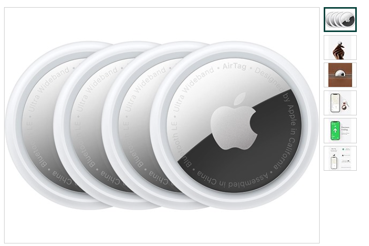 $45.59 w/code SAVETWENTY #Ad 4 pack Apple AirTags (1st Gen