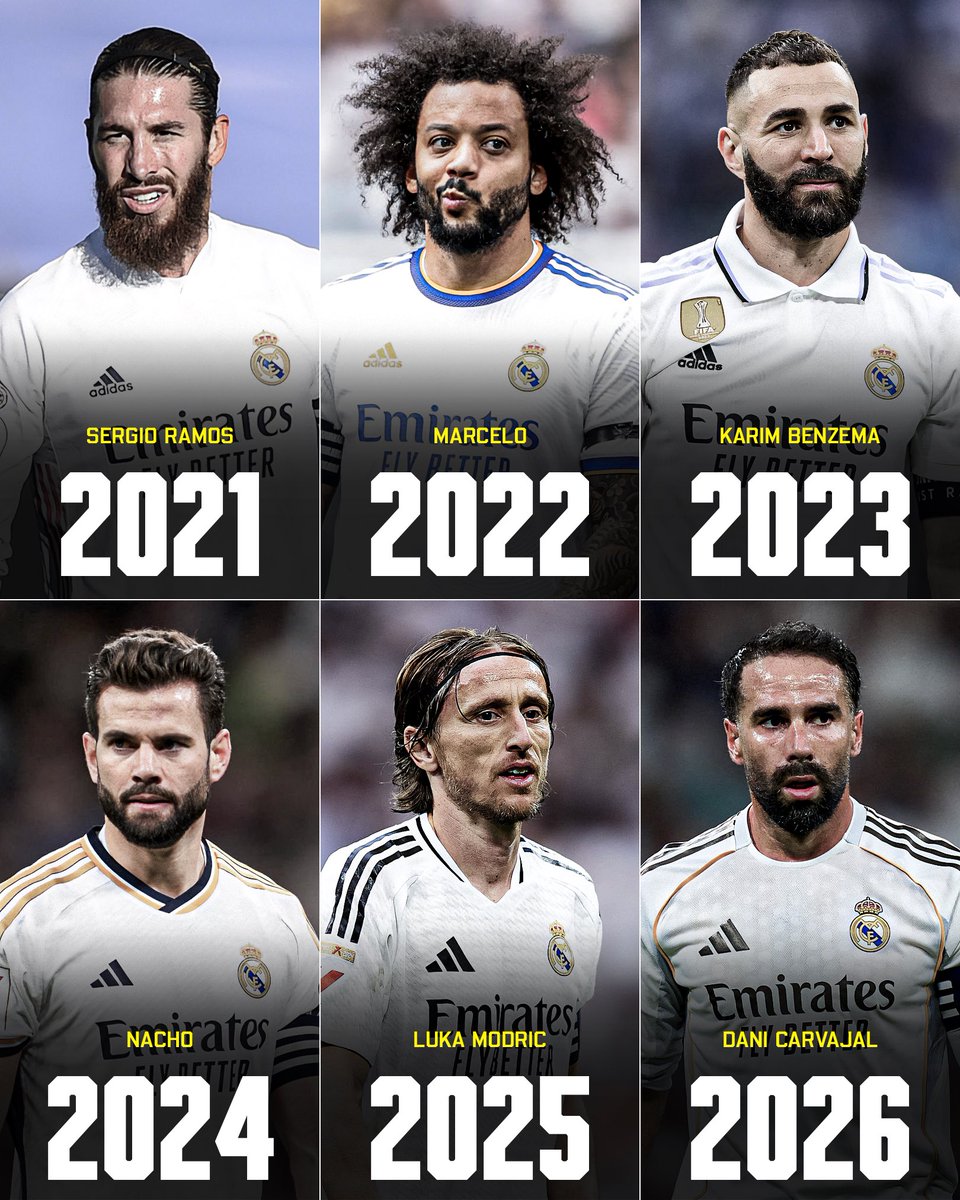 Only1dammy_'s tweet photo. @FabrizioRomano 
For the sixth year in a row, Real Madrid captain leaves the club. 👋🏼🤍 https://t.co/rcXjlvOH8x