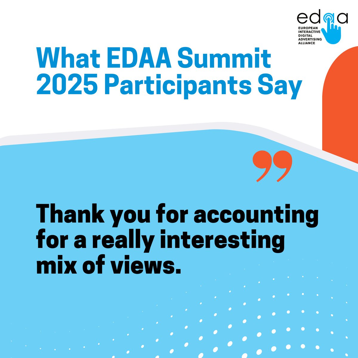 EDAAEurope's tweet photo. 💭 Thinking of signing up for the EDAA Summit 2026?

Let our 2025 participants tell you why that's a great idea! 😃

🚀 Reserve your spot today: https://t.co/sW5BOWBv6E

#EDAASummit2026 #EDAAEvents https://t.co/UMDqm19h7F