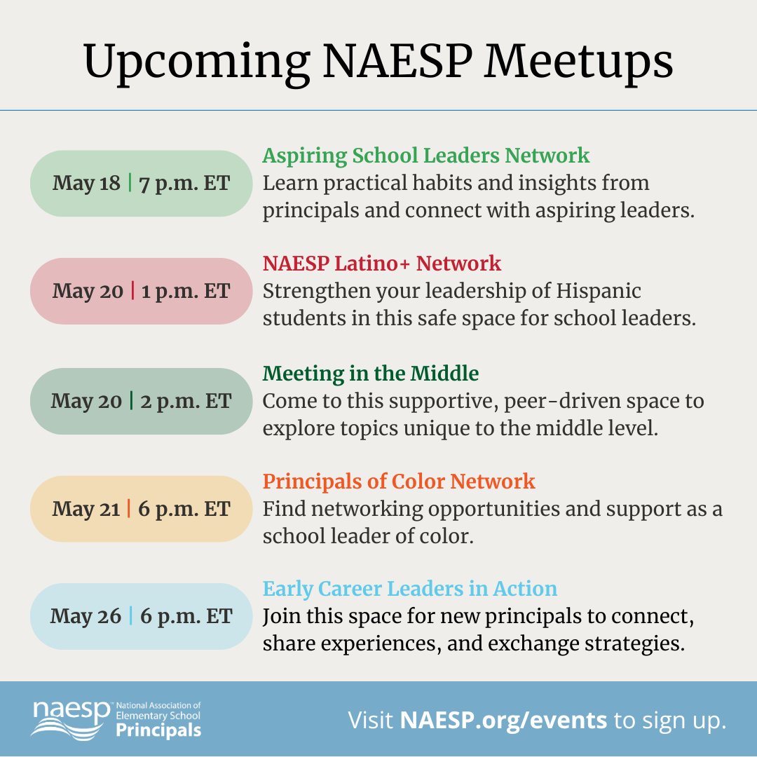 National Assoc. of Elementary School Principals tweet media