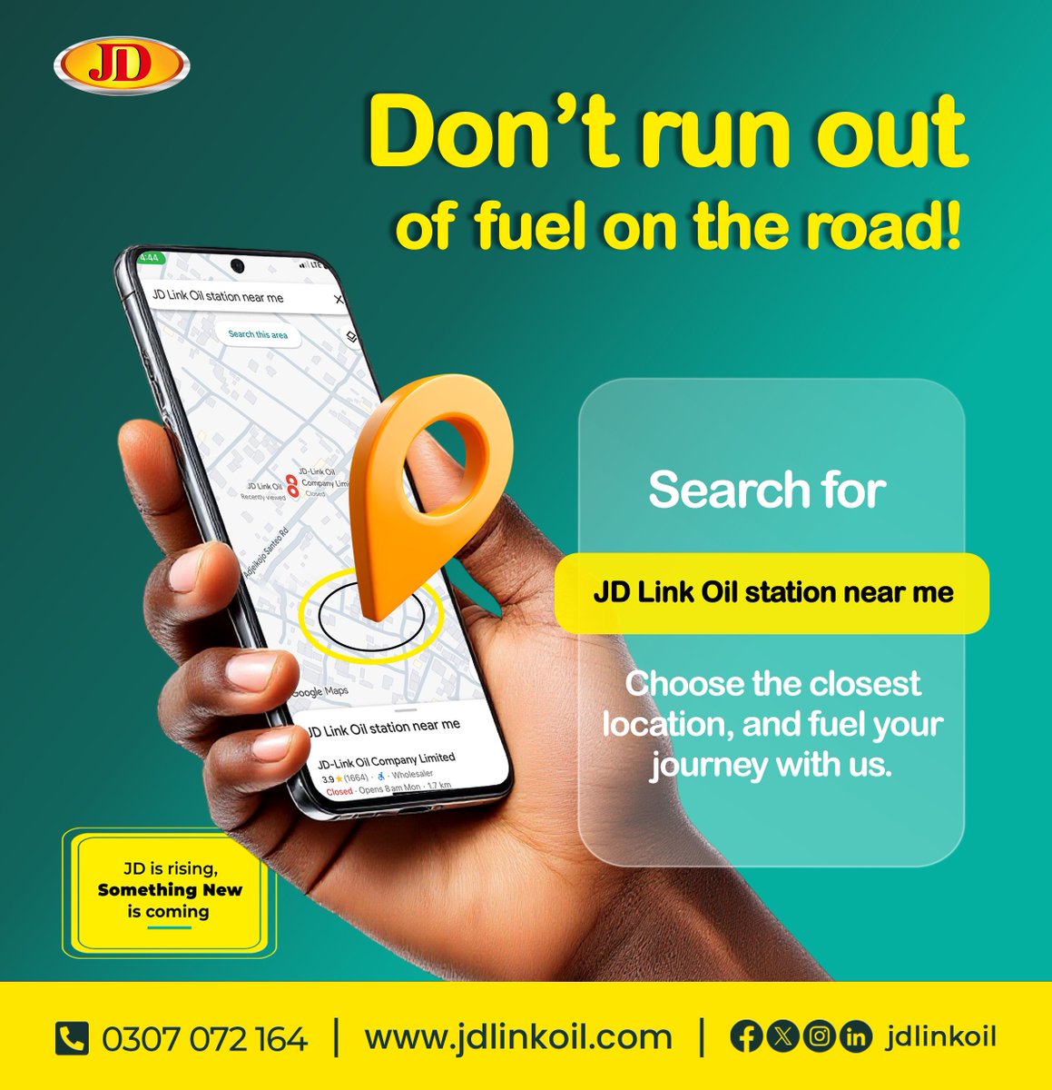 JDLinkOil's tweet photo. Don’t let delays or challenges stop you from reaching your destination or achieving your plans.
Search for JD Link Oil stations near you on your map and fuel your journey with quality service and reliability every step of the way. https://t.co/jzAfHfiMHG