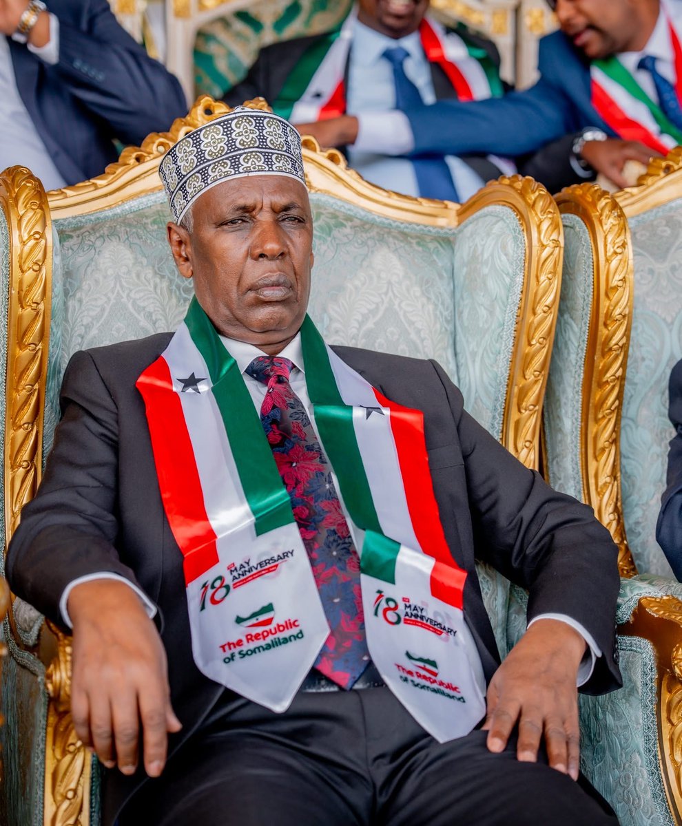 tvsaab's tweet photo. The President of the Republic of Somaliland Attends the #35th Anniversary Celebrations of May #18th
The President of the Republic of Somaliland, His Excellency #Abdirahman Mohamed Abdullahi (Irro), joined the public in a grand ceremony commemorating the #35th anniversary of the reclamation of independence for the internationally recognized Republic of #Somaliland.
The event took place at the main designated parade grounds in the center of the capital, Hargeisa. Alongside the President, the historic occasion was attended by:
1. The #Vice President of the Republic of Somaliland.
2. The leadership and speakers of both Houses of #Parliament.
3. The Chief Justice of the #Supreme Court.
4. #Former national presidents and #vice presidents.
Members of Parliament, Cabinet ministers, and numerous foreign diplomats.
International dignitaries, women's groups, academics, and other distinguished guests.
The various branches of the recognized Republic of Somaliland’s armed forces delivered a highly professional and captivating military parade that enthralled the crowds lining the streets. The forces showcased disciplined marching routines, tactical formations, an extensive fleet of military vehicles, and modern weaponry.
The Minister of Interior, Hon. Abdalle Mohamed Arab, delivered brief remarks at the event, expressing his profound gratitude to both the citizens of Somaliland and the armed forces for their dedication and patriotism.
In his comprehensive address marking the 35th anniversary, President Irro first congratulated the nation on this milestone, noting that this is the very first time Somaliland is celebrating its national day as an internationally recognized state.
The President also issued a cautionary message to the global community regarding the forced amalgamation of incompatible political systems and nations. He advised international bodies to follow the newly paved path of acknowledging and granting recognition to the Republic of Somaliland.
This 35th-anniversary celebration of the reclamation of Somaliland’s independence marks a monumental first, as the Republic of Somaliland officially observes the day as a fully recognized member of the global community of nations.