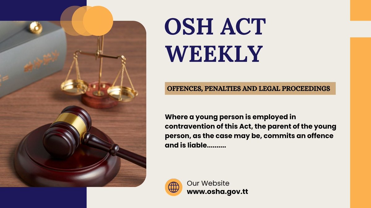 TT_OSHA's tweet photo. Workplace wellbeing is everyone’s responsibility.
Safety and Health Committees encourage collaboration between employers and workers to address risks that affect both physical and mental well-being.
OSHA HOTLINE: 623-OSHA (6742)
 https://t.co/OHuYvoFxNl
#NOSHWeek2026 #SafetyFirst https://t.co/hJY7y4uqmx