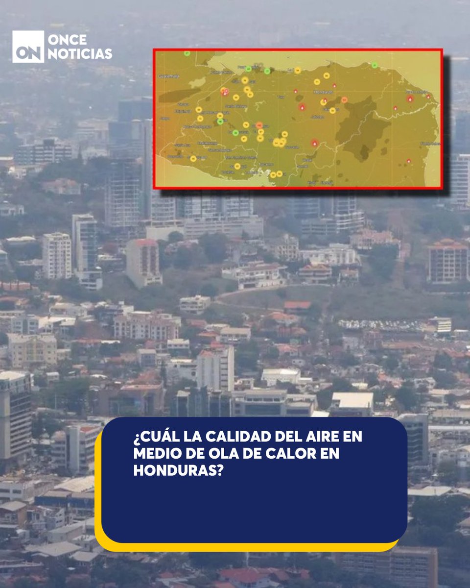 11_Noticias's tweet photo. 😷Estas son las cifras actualizadas sobre la calidad del aire en distintas regiones de Honduras: así se encuentran los niveles de contaminación este lunes 18 de mayo. 👉 https://t.co/JEqJJXPU4C

#OlaCalor #Honduras #CalidadAire https://t.co/20h6Vpu0AZ