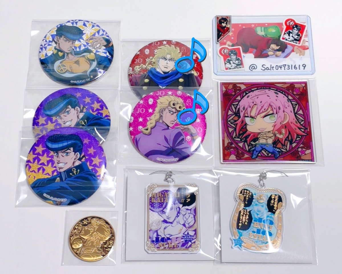 交換】ジョジョ ジョジョワールド THE JOJO WORLD グリッター缶バッジ