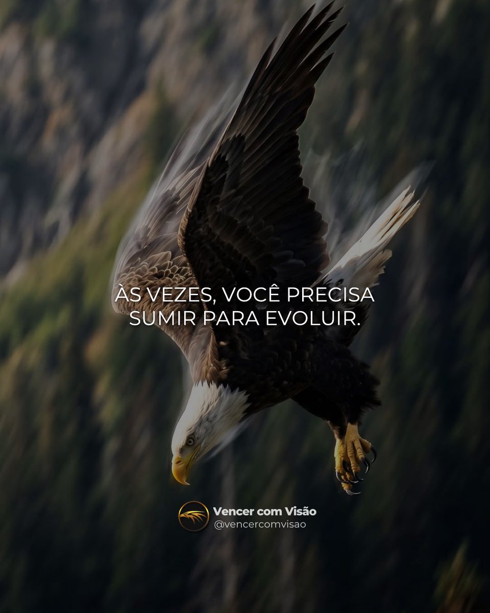 vencercomvisao's tweet photo. Tem gente que desaparece porque desistiu.
E tem gente que some porque decidiu evoluir. https://t.co/4AKpPEVF5P