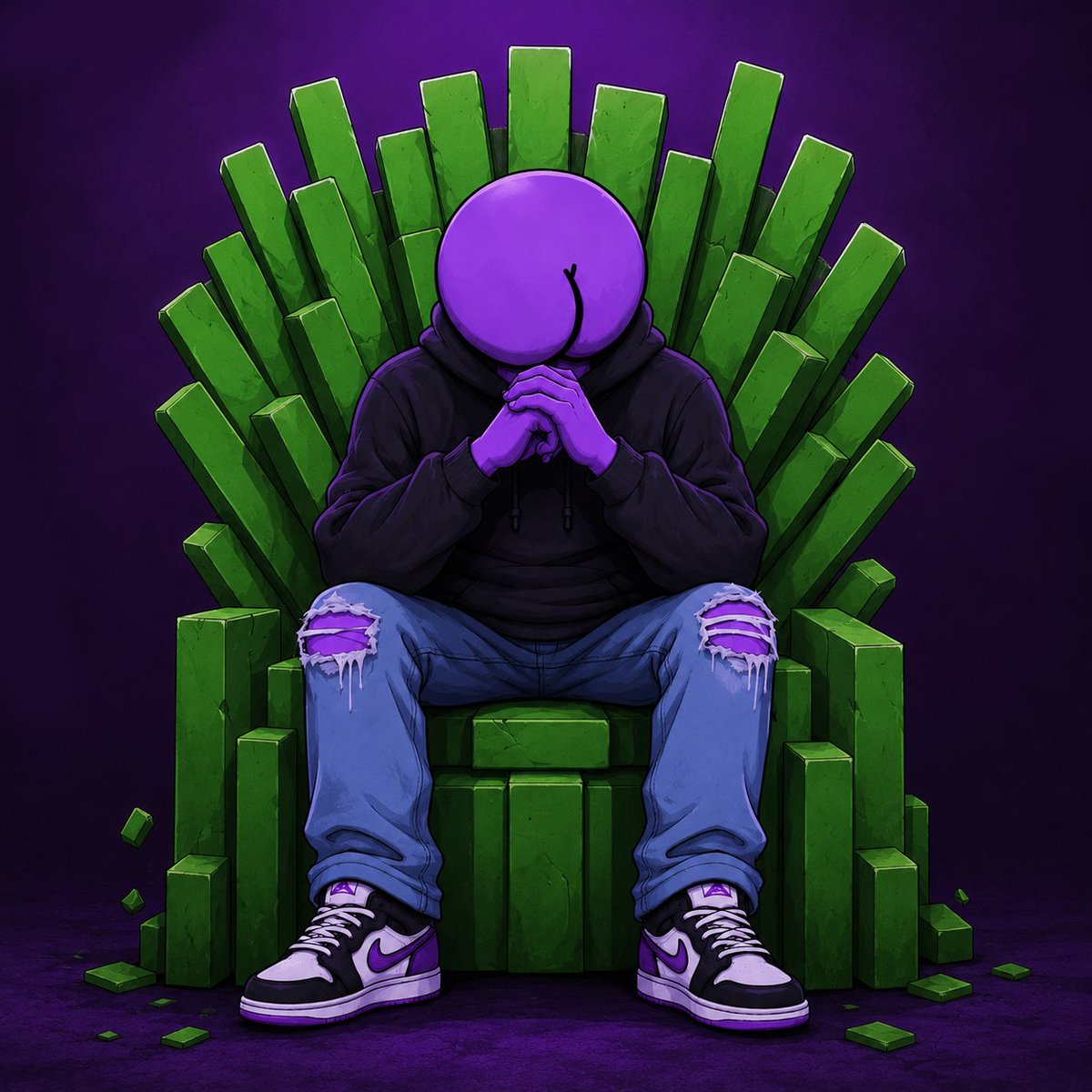 Purple Buttcoin tweet media