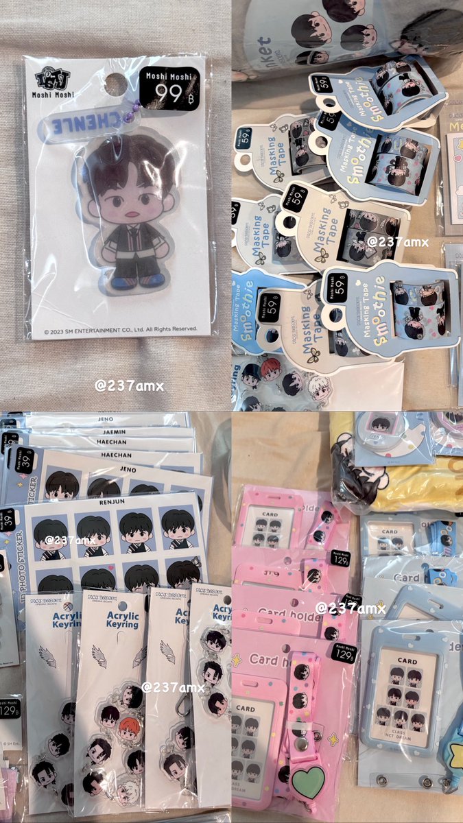 237amx's tweet photo. wts / พร้อมส่ง 🖍️

พวงกุญแจน้องเล่อ 129
masking tape 69 รับ 2 อัน 130
id photo sticker แฮชาน อินจุน เจโน่ แจมิน 60
acrylic keyring รวมเมมเบอร์ 180
card holder ฟ้า / ชมพู 159

🪄ค่าส่งเหมาๆ 50 คับ !
#ตลาดนัดnct #ตลาดนัดอซท #ตลาดนัดnctdream #nctxmoshimoshi https://t.co/l2hRtDzpjZ