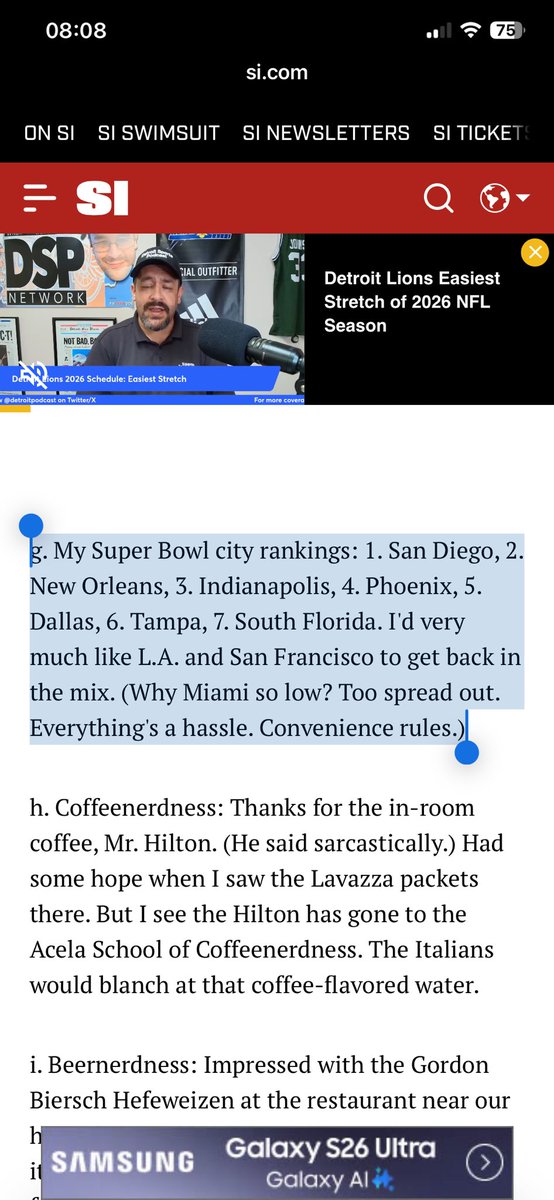 FusaCmee's tweet photo. @OmarKelly What MMQB Peter King published this on February 4, 2013, after Super Bowl XLVII. Baltimore vs. San Francisco. Although that’s probably not the main issue due to the NFL, not having enough space for their activities around the stadium convenience does rule. https://t.co/E2FlBjiGl6