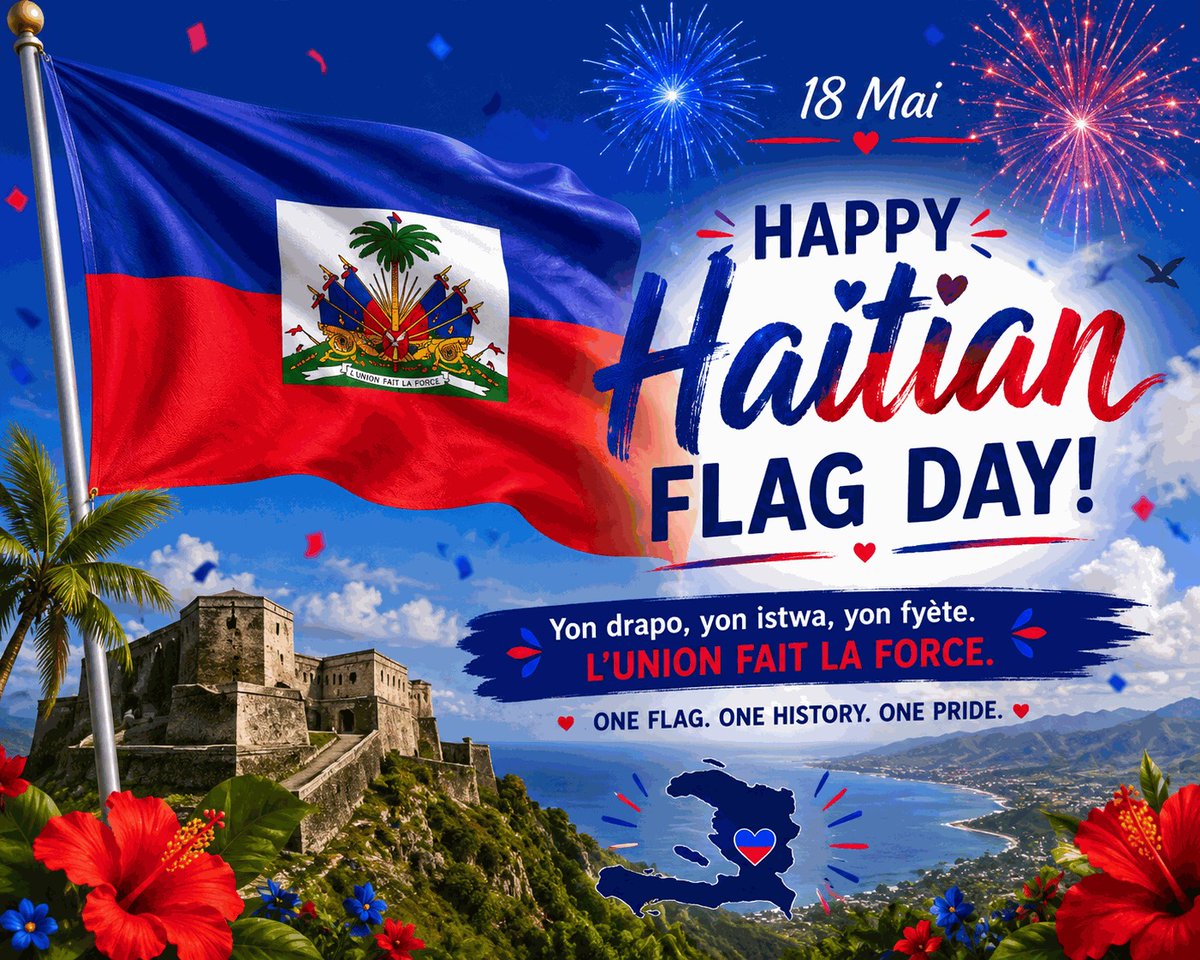 SamCenor's tweet photo. #Haiti #HaitianFlagDay 🇭🇹 https://t.co/3BZJdGYXNn