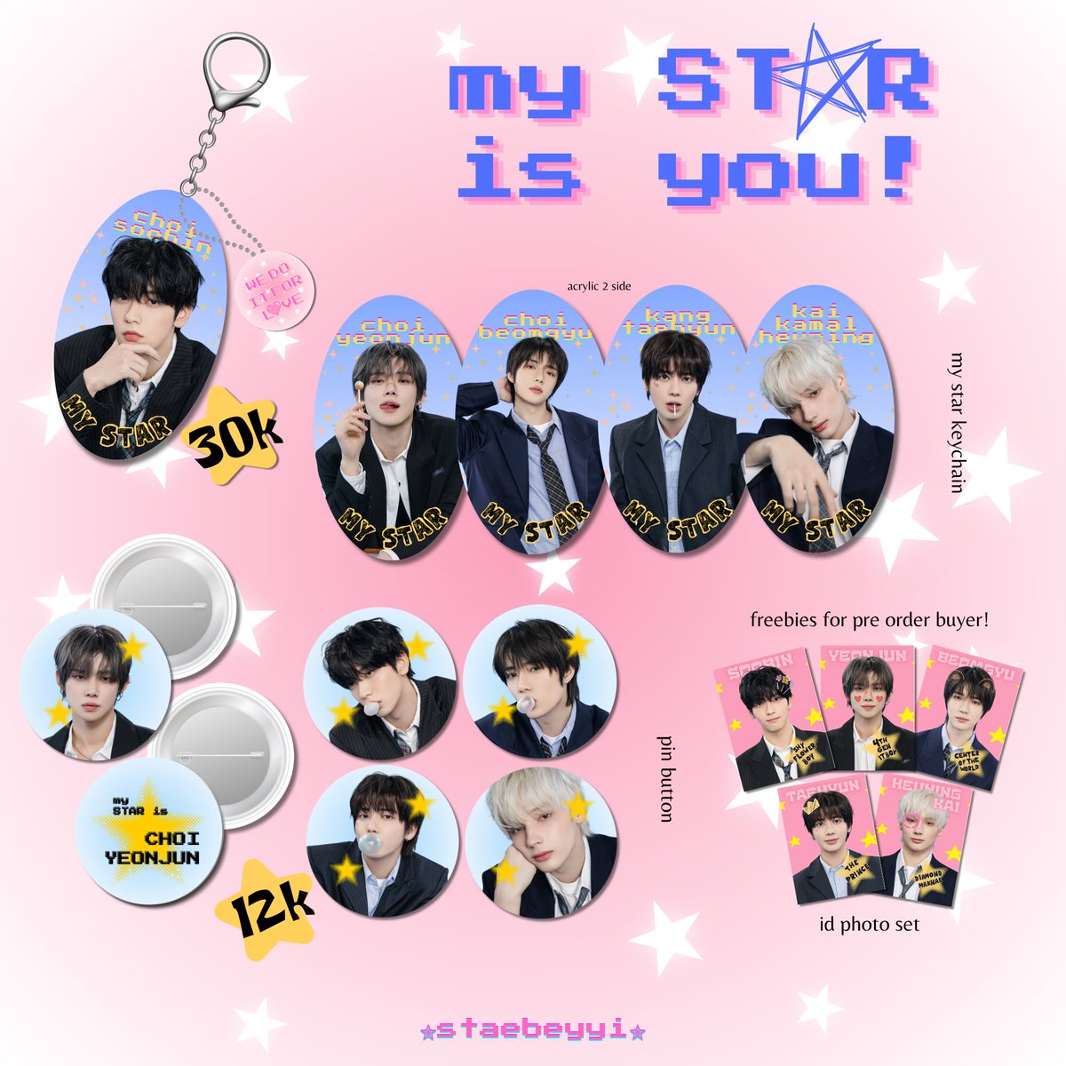 staebeyyi's tweet photo. 🌟[OPEN PRE ORDER]🌟
RT will be appreciated

⋆⭒˚.⋆my star is you⋆⭒˚.⋆
by staebeyyi

PO Periode : 18 May - 25 May 2026
est. production +- 3 weeks

🔗 https://t.co/kRnlXBUYxV

kindly DM me for any questions😽⭐️ https://t.co/XgobKlxdsR