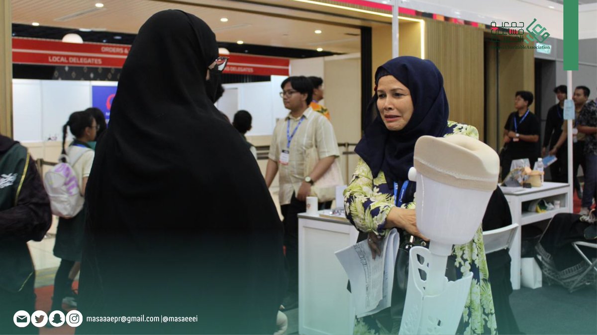 masaeeei's tweet photo. 🌟 من #ايتكس … حيث تتحول الأفكار إلى إنجازات تُروى

مشتركات جمعية مساعي ضمن #ابتكارات_مساعي خلال عرض مشاريعهن وابتكاراتهن أمام المحكّمين، بكل ثقة وشغف وطموح يعكس رحلة مليئة بالتعلّم والإبداع ✨

نفخر بهن وبكل خطوة يصنعن بها أثرًا https://t.co/G2XAmKZvSe