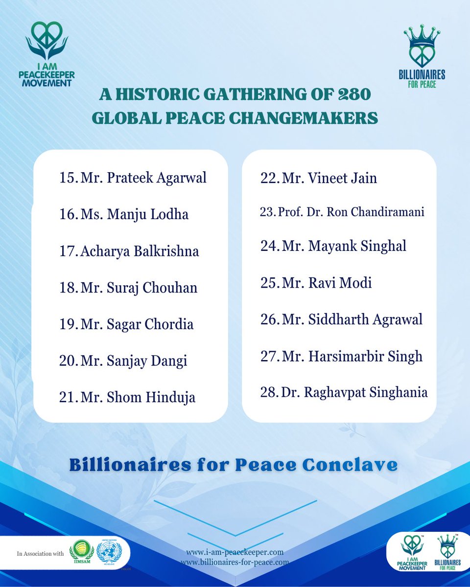 I Am Peacekeeper Movement tweet media