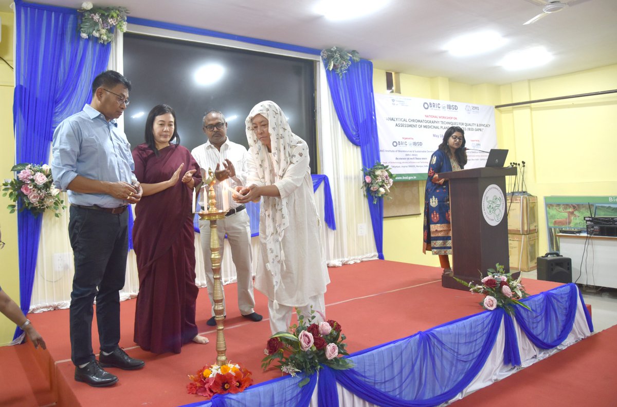 PIBImphal's tweet photo. The BRIC-Institute of Bioresources and Sustainable Development (BRIC-
IBSD), Takyelpat, Imphal, today inaugurated a five-day National Workshop on Analytical Chromatography Techniques for  medical plant research. https://t.co/T4F7OqYgDT
