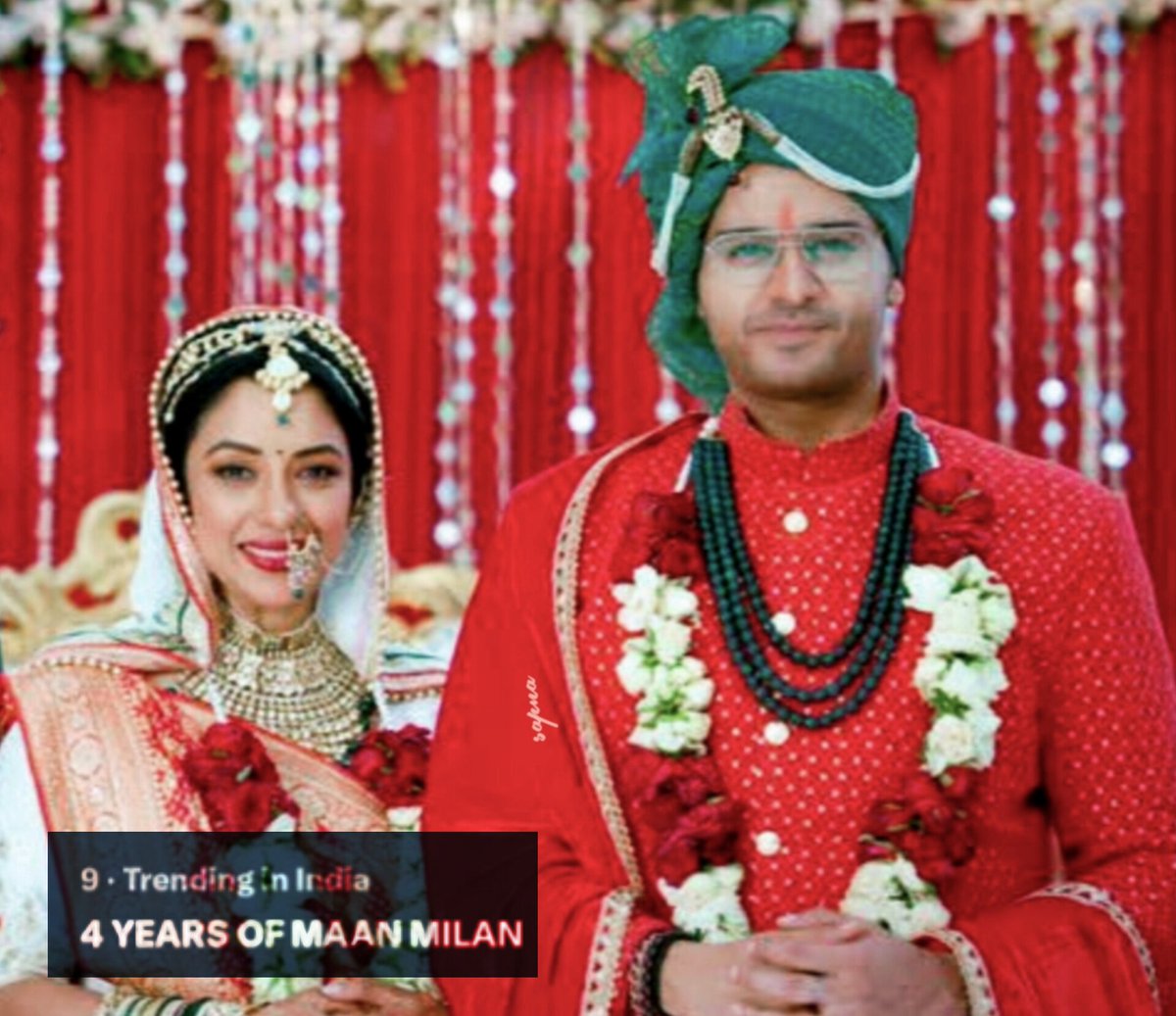 bajaksapna21's tweet photo. WE ARE TRENDING🤧🥹🤌🥳💃
The sukoon & khushi of MaAnians🤧
Happy 4th Anniversary mere pyaaro♥️
@TheRupali @iamgauravkhanna Thank you for being my MaAn♥️
We love you two so much♥️🧿
4 YEARS OF MAAN MILAN
#MaAn #Anupamaa #AnujKapadia
#RupaliGanguly #GauravKhanna #GauRup https://t.co/GUzPrSMD2w