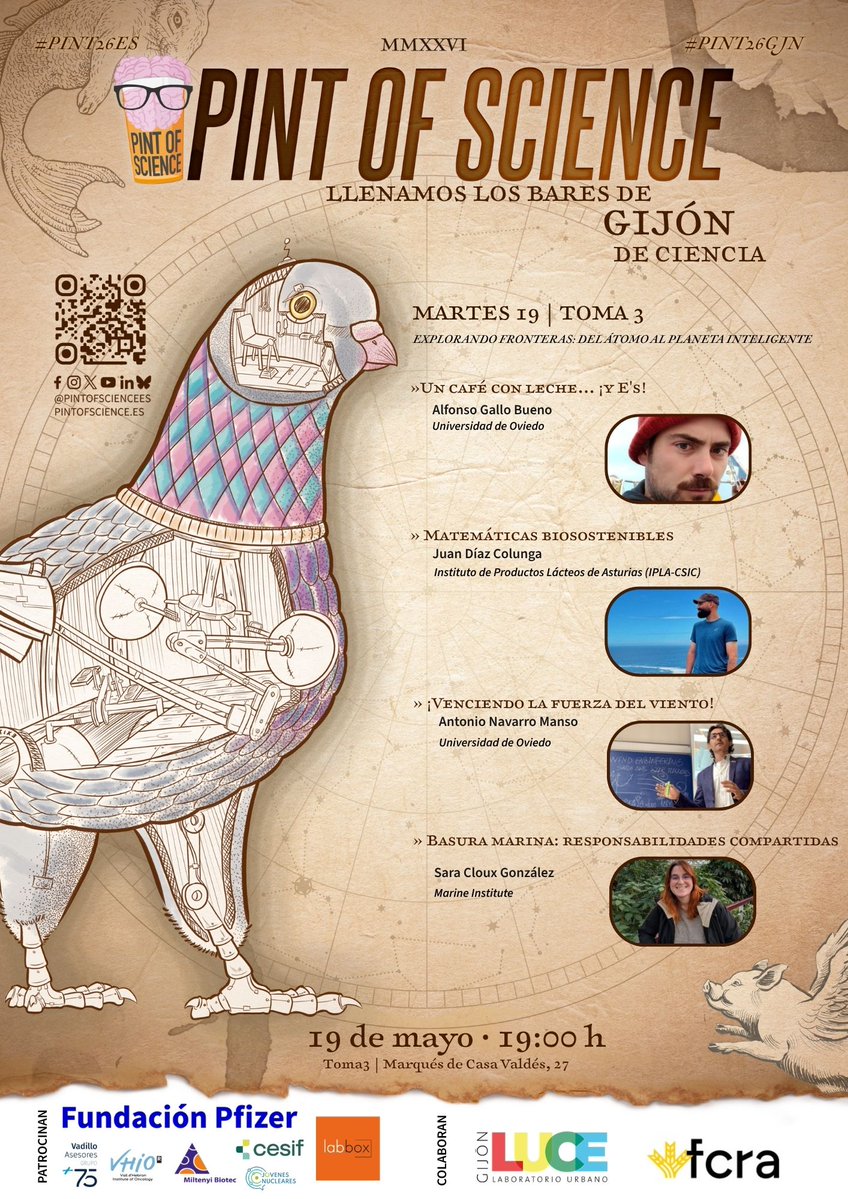 iplacsic's tweet photo. Mañana en Gijón!!!  Juan Díaz Colunga @iplacsic #PINT26GJN @pintofscienceES @fcrasturias @lucegijon https://t.co/Pj9KuKvr0m