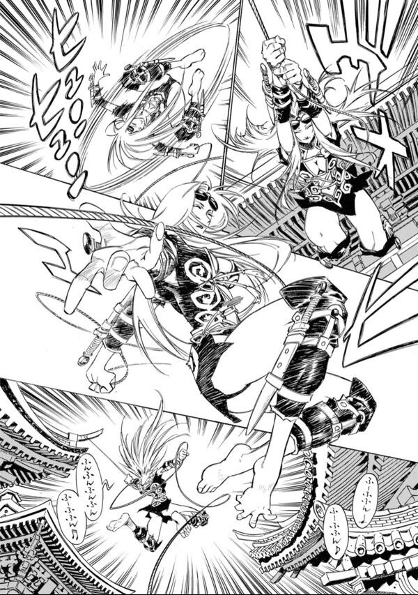AcomVc48's tweet photo. 今連載してる「瀧夜叉姫」でも荒絇音(アラクネ)って女が隻狼みたいな鉤縄移動しながら「ふーふふん♪ふーふふん♪ふんふんふんふんふーふふん♬」って鼻歌歌ってるのよね。 https://t.co/NC2mbsKpin