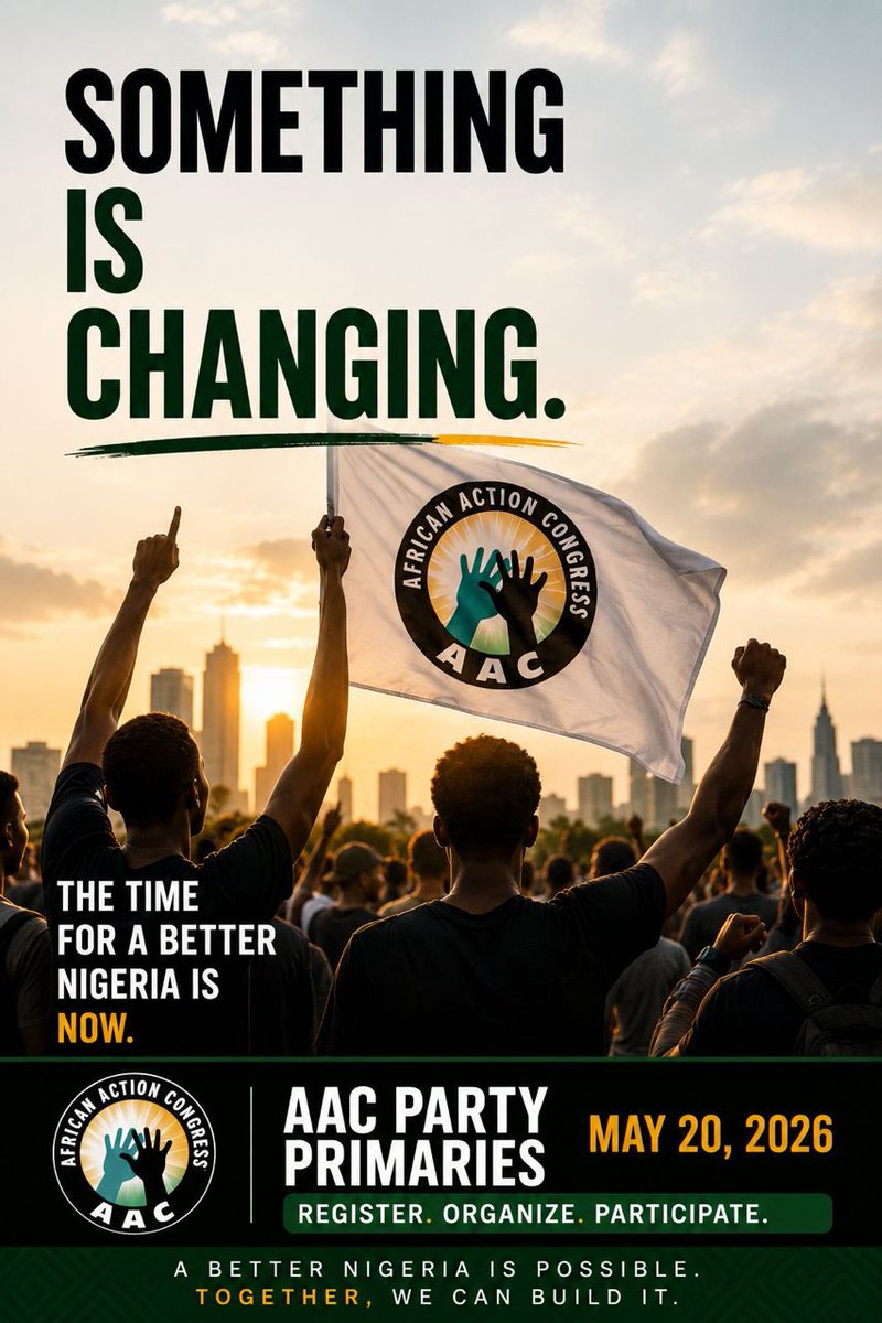 SoworeNow2027's tweet photo. History Starts With Participation.
Movements grow when people show up.
Nigeria does not change by silence.
#TakeItBack #AACPrimaries #RevolutionNOW https://t.co/mZBGnhgzRk