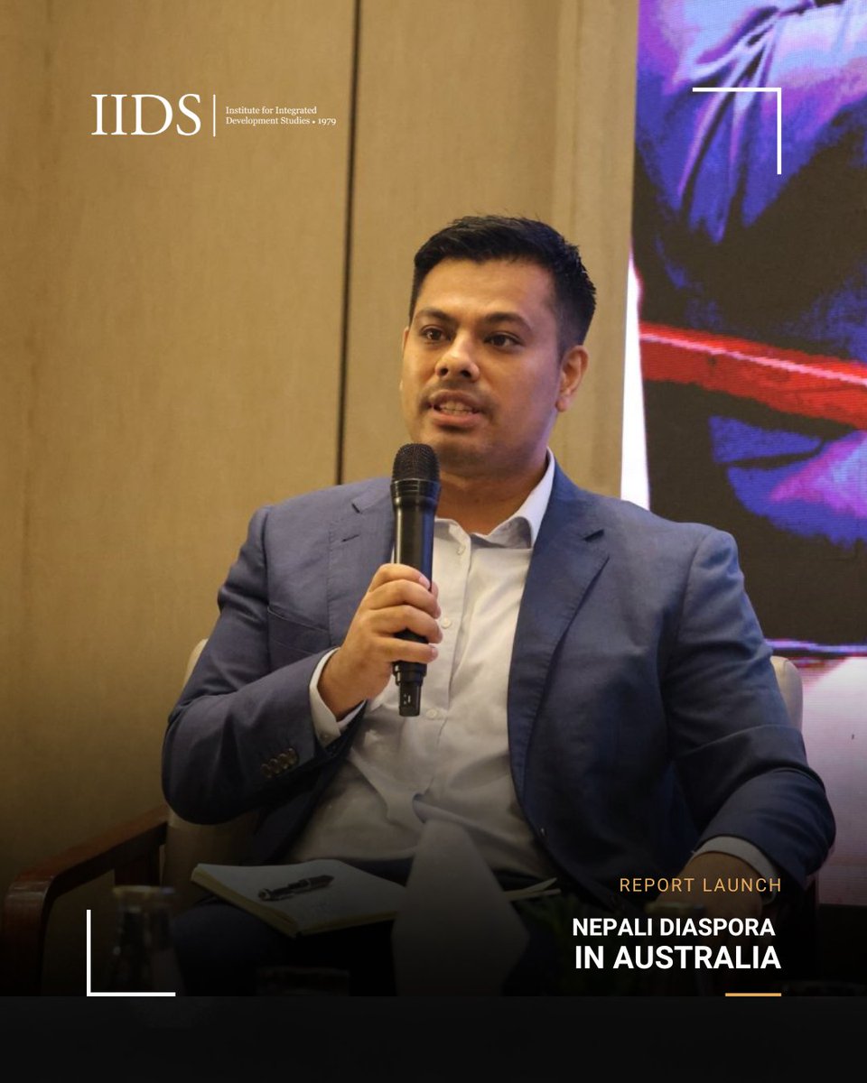 iids1979's tweet photo. Nepali Diaspora in Australia | Report Launch
We heard from the private sector, academia, and the digital economy — and the message was unified: diaspora potential goes far beyond remittances. Energy, agriculture, digital infrastructure — the opportunities are real. https://t.co/CchGobIU19