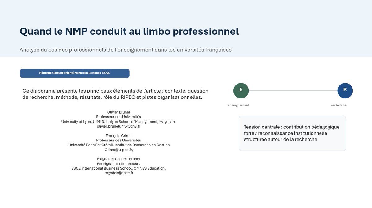 384Collectif's tweet photo. 1/2 
Quand le Nouveau Management Public conduit au limbo professionnel
La réalité vécue par des milliers d’ES, avec participation du @384Collectif, bientôt publiée dans une revue. Merci Olivier, François et Magdalena.
#PE #PRAG #MCF #PU #PRCE #PLP #BIATSS #Contractuels #Biatss https://t.co/adVnVqeGRY