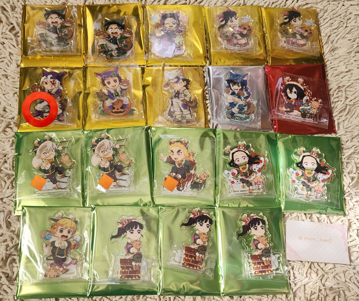 kouya_heart's tweet photo. 【交換/譲渡】鬼滅の刃 アクリルスタンド アクスタ

⬛︎譲 炭治郎 善逸 伊之助 禰豆子 カナヲ しのぶ 蜜璃 宇髄 煉獄 悲鳴嶼 伊黒 実弥 玄弥 アオイ 村田 

⬛︎求
交換:同異種 義勇・無一郎
譲渡:定価＋(梱包・送料)
※♦は交換のみ
※️⭕️は無印同数希望
➡続きます https://t.co/qtJcX16iyG