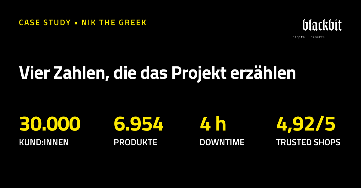 BlackbitDigital's tweet photo. Die größte Herausforderung bei Shop-Migrationen? Nicht die Technik – das Risiko für Bestandskund:innen.

Nik the Greek: 30.000 Kund:innen, 6.954 Produkte, 4 h Downtime. Kein sichtbarer Bruch.
→ https://t.co/RhGyJUV6Ss

#Shopware #Mittelstand https://t.co/sioR9fDdE5