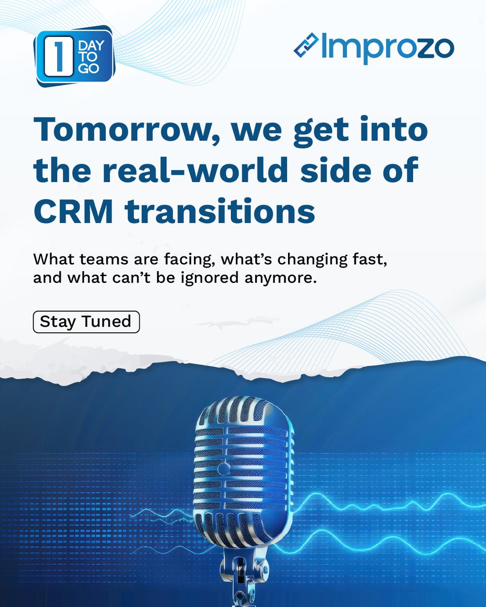 improzo2025's tweet photo. The way businesses manage customer relationships is evolving rapidly, and with that comes new challenges, changing expectations, and important conversations teams can no longer ignore. 
Tomorrow, Jane and Jason will discuss the realities businesses are facing today.

Stay tuned. https://t.co/1CeNliB5m7
