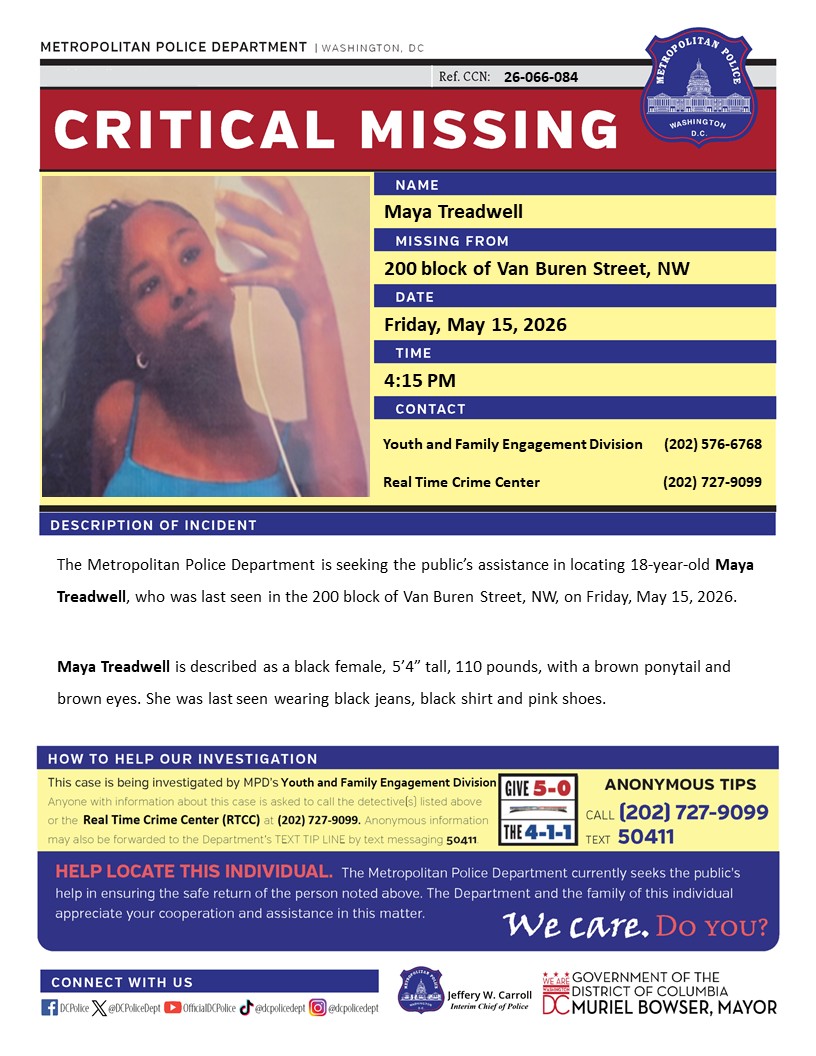 DC Police Department tweet media