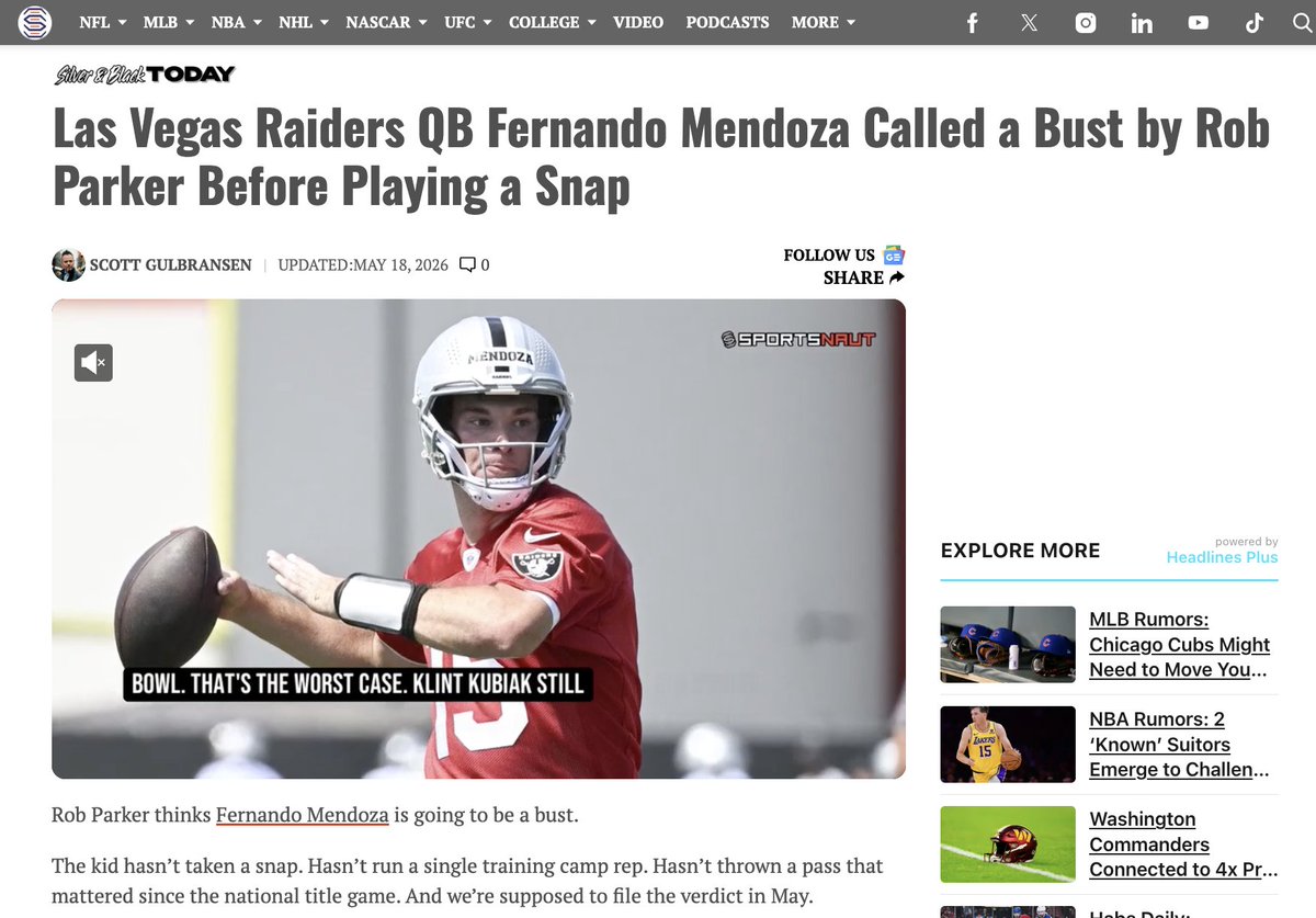Silver & Black Today tweet media