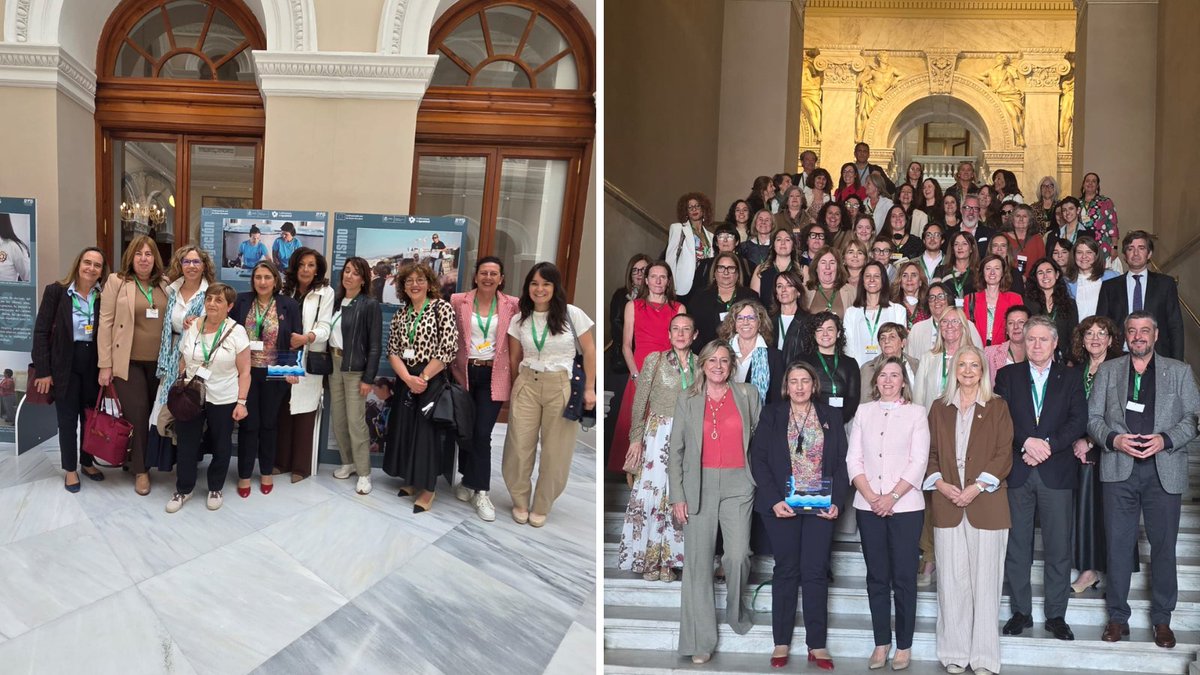 AEMPM_'s tweet photo. 💜🌊 En el Día Internacional de la Mujer en el Sector Marítimo, la AEMPM ha asistido al acto organizado por el @gobmapa, reafirmando el compromiso del sector con la igualdad y la visibilidad del papel de las mujeres en el ámbito pesquero. 🐟⚓
#AEMPM https://t.co/EuylHHsh25