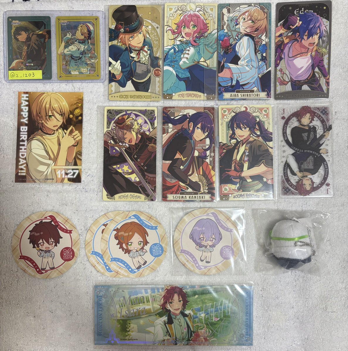 2___1203's tweet photo. 【交換.譲渡】あんスタ ぱしゃこれ ぱしゃっつ クリカ 中国 一番くじ アルカナカード ホロチケ

譲 英智 渉 弓弦 桃李 真 真緒 千秋 忍 鉄虎 翠 奏汰 藍良 燐音 こはく ニキ 凪砂 日和 みか 宗 ひなた ゆうた 零 薫 晃牙 アドニス なずな 光 創 友也 紅郎 颯馬 司 泉 嵐 夏目 宙 ユメ 

↓ https://t.co/Lv6Arhfiqc