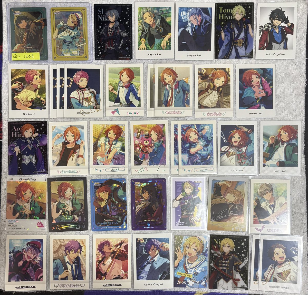 2___1203's tweet photo. 【交換.譲渡】あんスタ ぱしゃこれ ぱしゃっつ クリカ 中国 一番くじ アルカナカード ホロチケ

譲 英智 渉 弓弦 桃李 真 真緒 千秋 忍 鉄虎 翠 奏汰 藍良 燐音 こはく ニキ 凪砂 日和 みか 宗 ひなた ゆうた 零 薫 晃牙 アドニス なずな 光 創 友也 紅郎 颯馬 司 泉 嵐 夏目 宙 ユメ 

↓ https://t.co/Lv6Arhfiqc