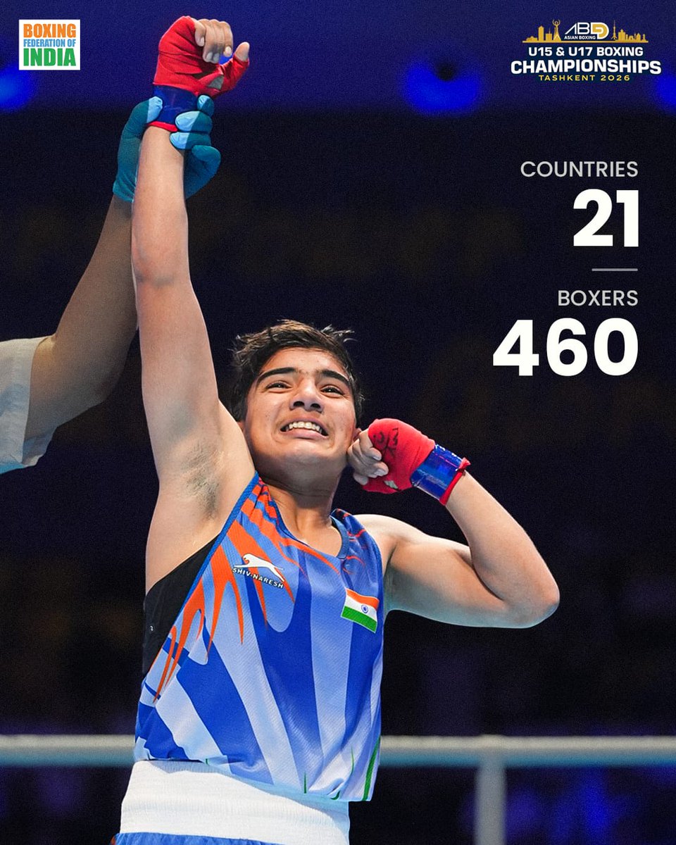 BFI_official's tweet photo. One unforgettable campaign. 44 medals. 🇮🇳🥊

From dominant performances to podium finishes, India’s young boxing stars lit up the Asian U15 &amp; U17 Championships 2026 with passion, power, and promise for the future.

The next generation has arrived. ✨ https://t.co/juNqdAsMNg