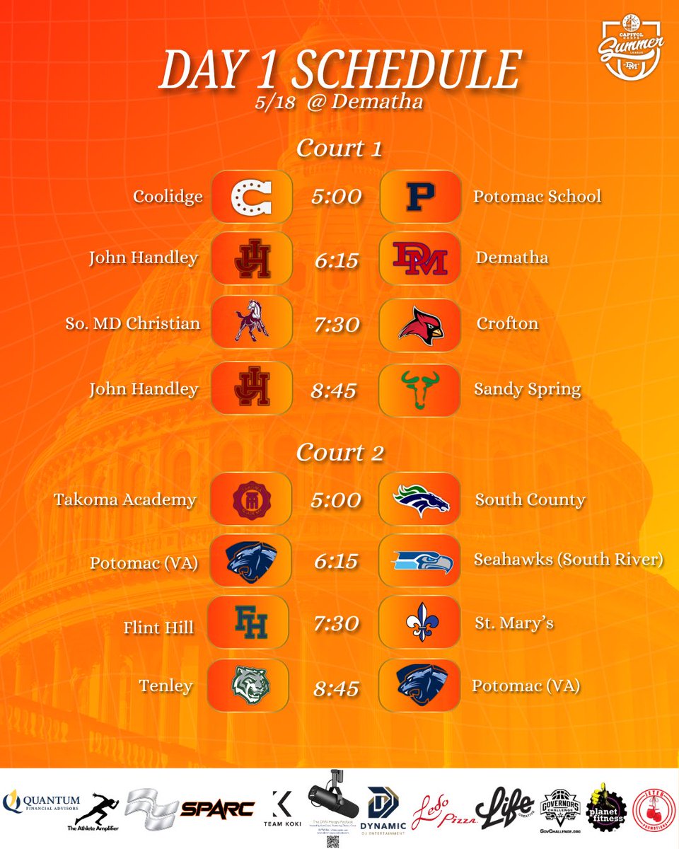 CapitolHoopsSL's tweet photo. Today’s the day….Day 1 of @CapitolHoops summer league starts today. #CHSL https://t.co/wstlRnWMzx