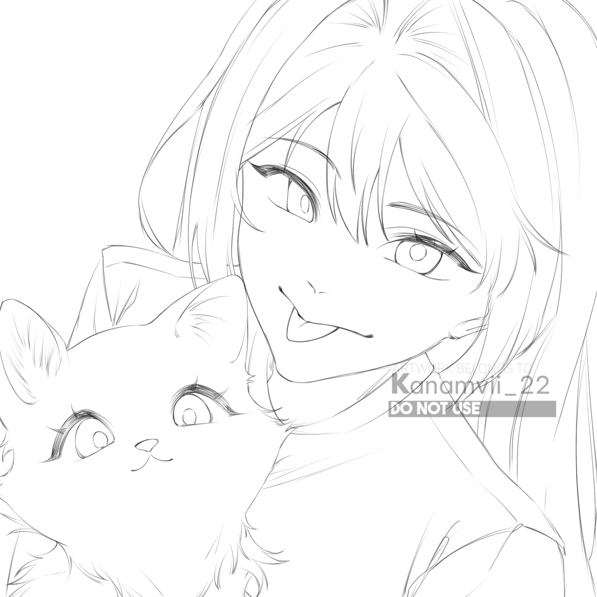 Kanamvii_22's tweet photo. @kuyangtist Join Luna (oc) with her cat

#KYG_4WEEKSKETCH https://t.co/RCVQ3Wkg4Y