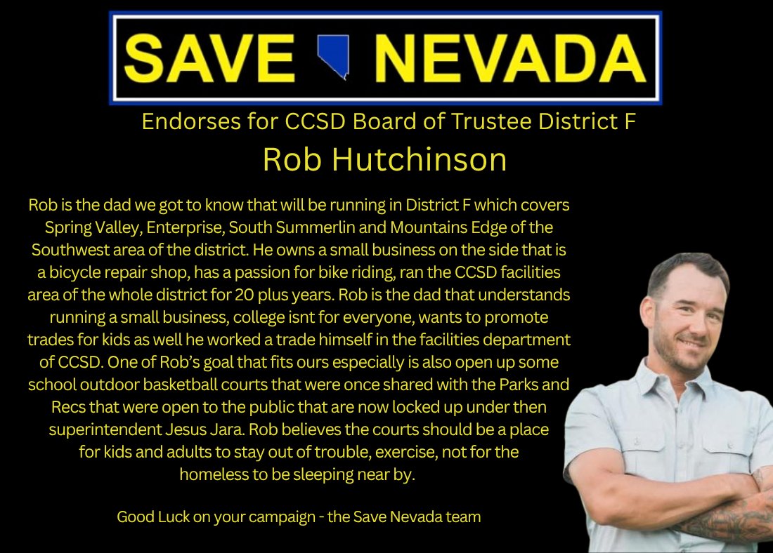 save_nevada's tweet photo. Good luck @RobertEHutch #ccsd #clarkcountyschooldistrict #springvalley #enterprisenevada #publiceducation https://t.co/PmIneB6N3O