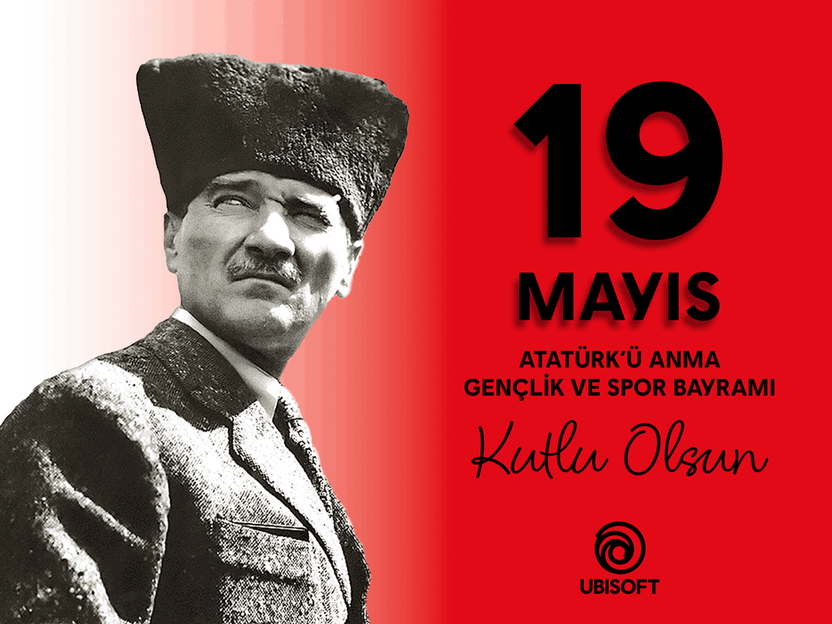 UbisoftTR's tweet photo. 19 Mayıs Atatürk’ü Anma, Gençlik ve Spor Bayramı’mız kutlu olsun! https://t.co/FjNWQgcskt