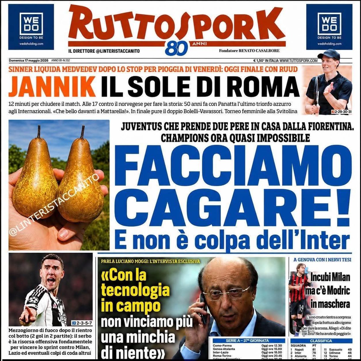 CensuraFreemind's tweet photo. @tuttosport https://t.co/2UlDSNl5mU