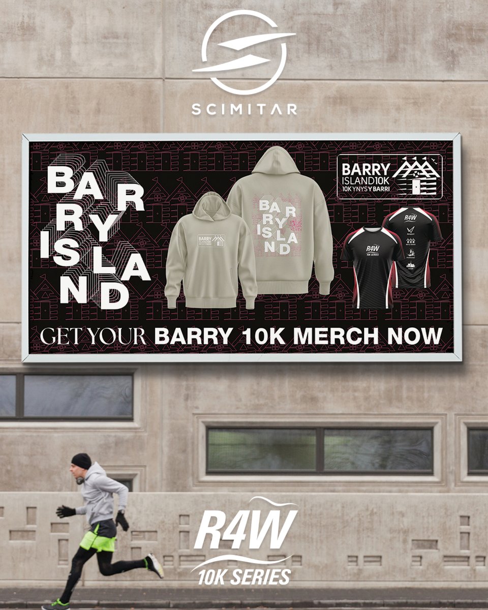 ScimitarCustom's tweet photo. Did you run the Barry Island 10K yesterday?  

Get your limited edition merchandise from the @Run4Wales shop now to remember the event: https://t.co/UjY0DQ1TFH

#R4W #BarryIsland #Barry10K https://t.co/qcLmVPxUQa