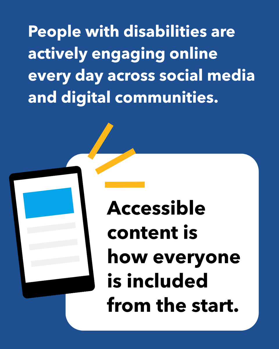 PerkinsVision's tweet photo. #GAAD is coming soon, but we have so much to say about #Accessibility that we’re getting started now. 🤓

When generating content, engagement is the goal – and #Accessible content ensures maximum reach and includes as many people as possible. 

(Bonus: it’s simple!) https://t.co/1lJMHIv7os