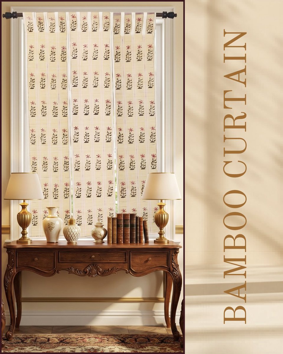 silpakarman's tweet photo. Beige bamboo does more than blend in — it brings warmth, texture and a calm backdrop for everything else in your home. Curtains, mats, runners—beige always feels right. #BambooHome #BeigeStyle
https://t.co/0PgY18Iio9 https://t.co/OCltGxvWvY
