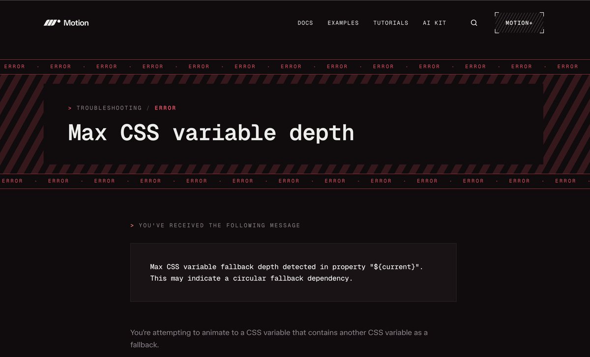 motiondotdev's tweet photo. 🚀 Just launched the new https://t.co/7Qhi3docOz. Some highlights:

New Examples browser with category filters.
New Search with with content preview, plus platform and section labels and filters.
Selected platform now remembered site-wide. https://t.co/Egng5aMo6Q