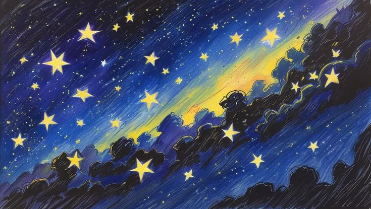 reminiscinbby's tweet photo. stars in art ᯓ★ https://t.co/dTYBhAa3IK
