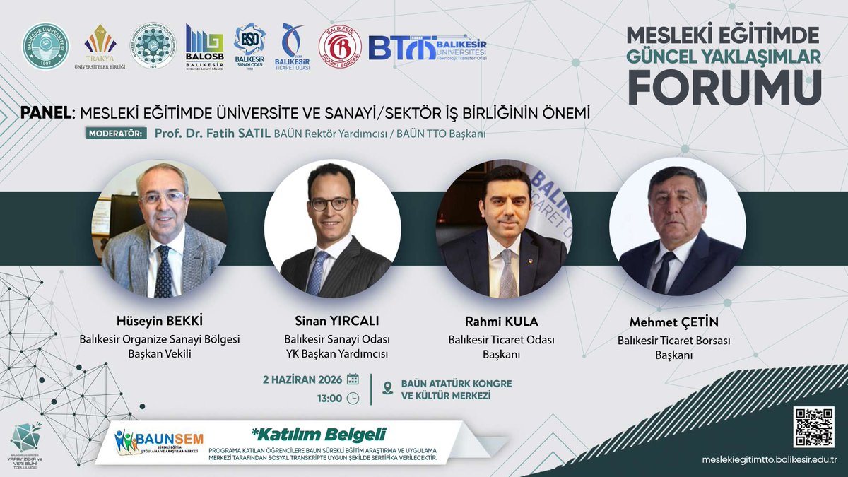 bauntto's tweet photo. Mesleki Eğitimde Güncel Yaklaşımlar Forumu

https://t.co/TJSJ410FY1 https://t.co/iMprwTOrrq