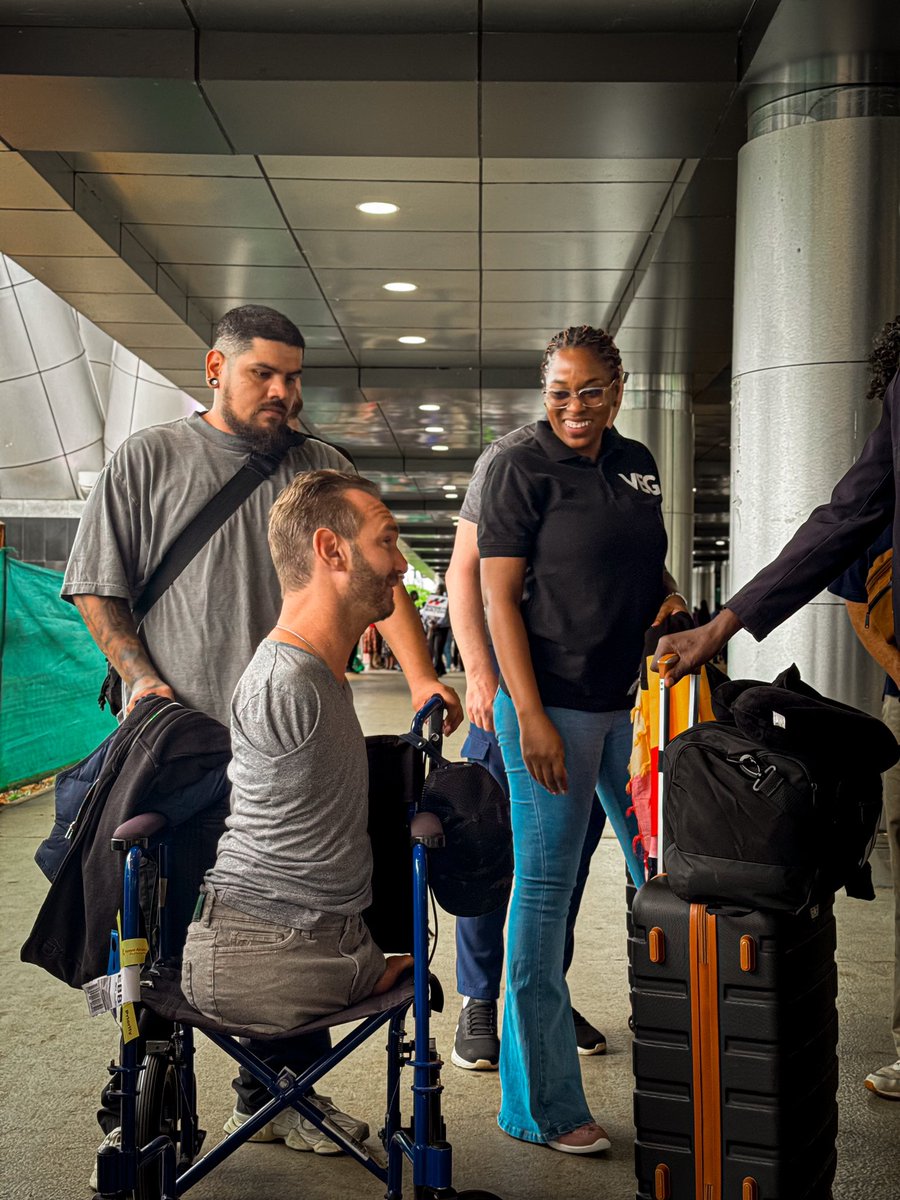 powerfmuganda's tweet photo. It’s Champion Arise Conference week and see who is already in the country. @nickvujicic arrived earlier today and was received by the @VineEntGroup team. 
20th May 2026 
Hockey Grounds Lugogo
Entrance is free. https://t.co/1ZJf2qW7sX