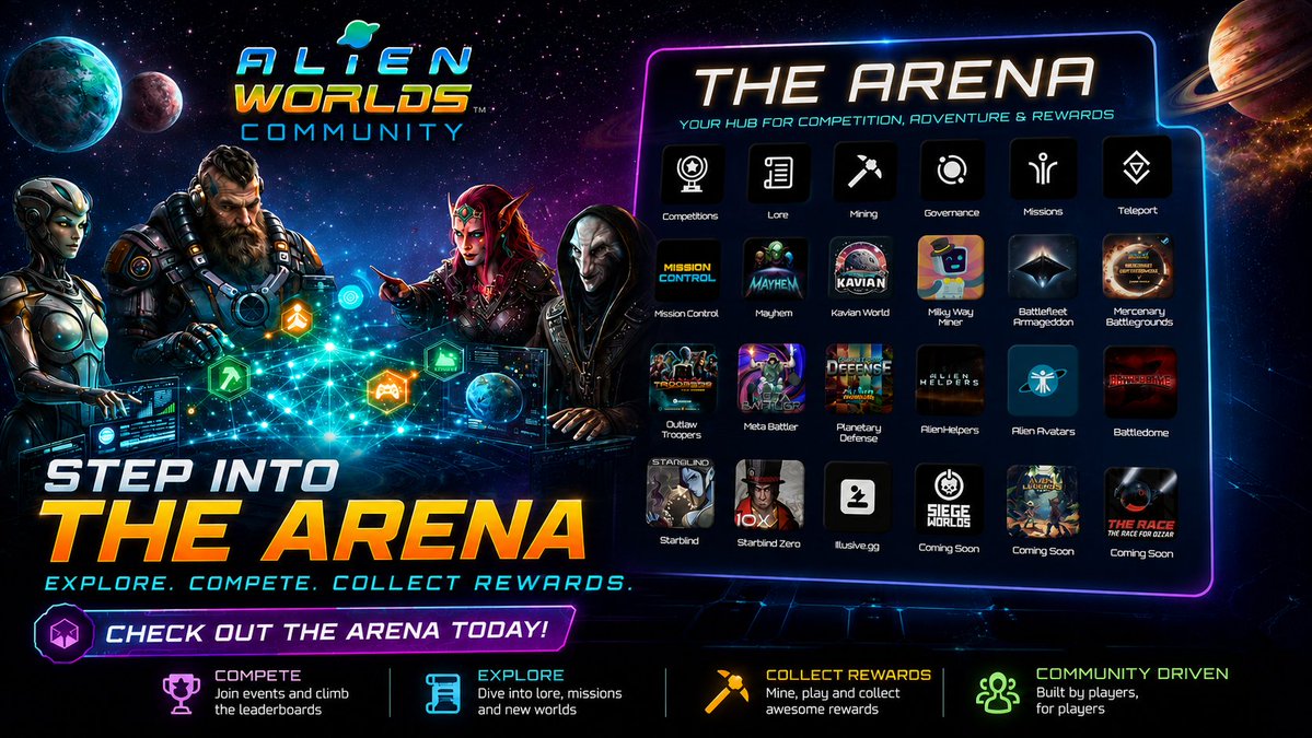 Alien Worlds Official tweet media
